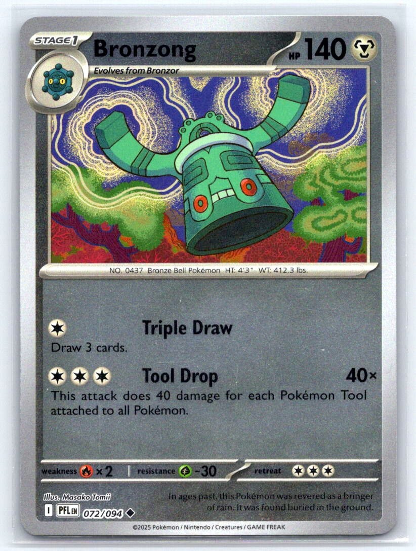 Phantasmal Flames Pokémon Bronzong 072/094 REVERSE FOIL