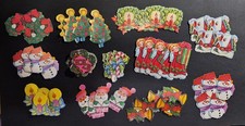 Vintage Christmas Gummed Seals Stickers Scrapbook Journal Craft Lot 60 Pcs 5