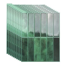 10x 3D Effect Green Peel&Stick on Self-Adhesive Wall Tiles for Kitchen Bathroom