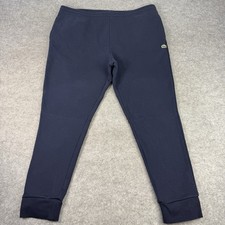 Lacoste Joggers Mens 3XL FR 8 Navy Slim Fit Sweatpants Cuffed Tracksuit Bottoms