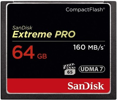 SanDisk Extreme Pro 64GB CF Speicherkarte UDMA 7 160MB/s (SDCFXPS-064G-X46)