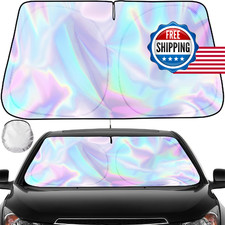 Clothclose Iridescent Sun Shade For Car Windshield Foldable Universal Car Clothclose Iridescent Sun Shade For Car Windshield Foldable Universal Car