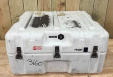 Pelican Hardigg Case 25x24x13.5" White Waterproof Storage Footlocker