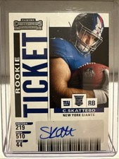 2025 Panini Select Contenders Rookie Biglietto Cam Skattebo Auto RC n.27