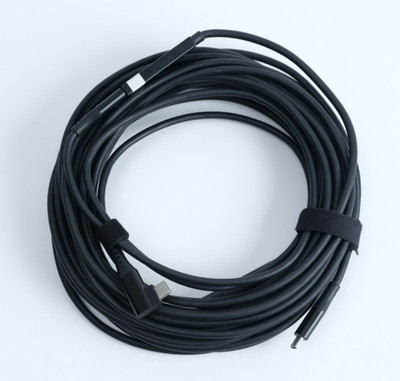 30'  USB-C to USB-C M-F 5Gb extension cable with USB C tether pigtail look