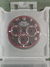 Rolex Daytona 116509 116519 Dial Quadrante Racing Black Arabic Red Luminova