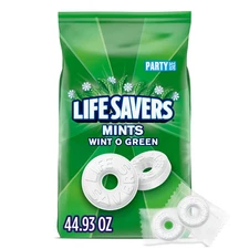 Mints, Bulk Hard Candy Wint-O-Green Breath Mints, 44.93 Oz Party Size