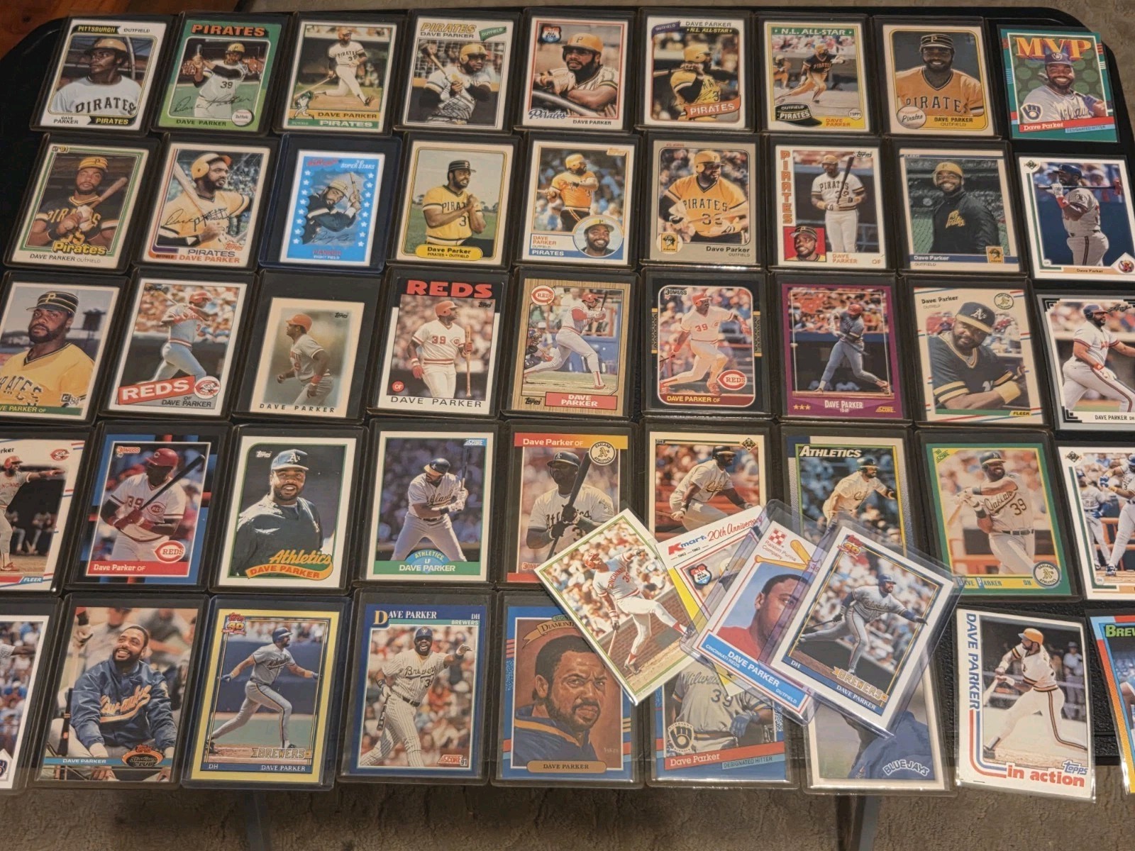 Dave Parker Collection 49 Diff Card Lot 1974 Rookie RC - 1991 HOF 
