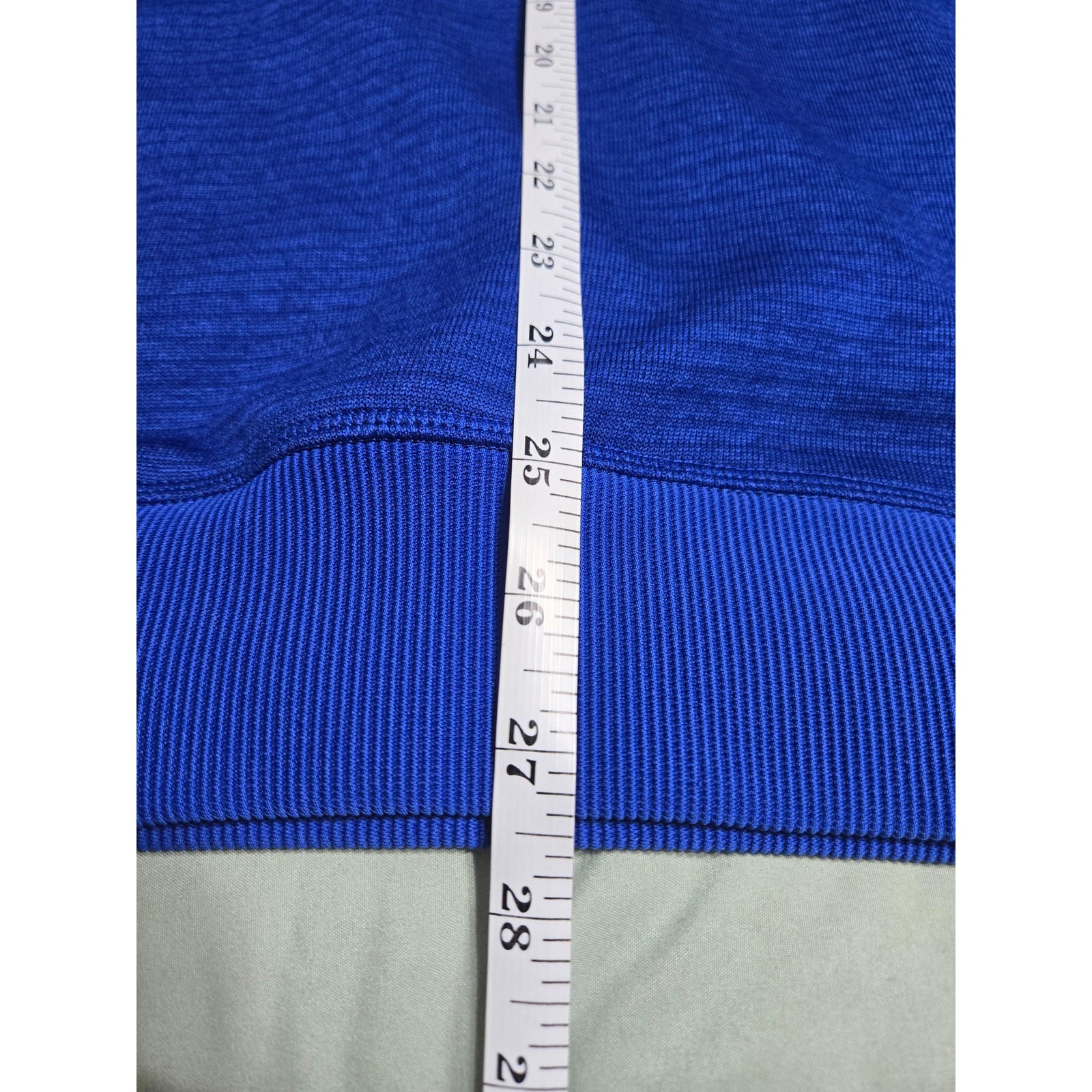 Under armour large men's blue partial zip up sweater thumbnail 7