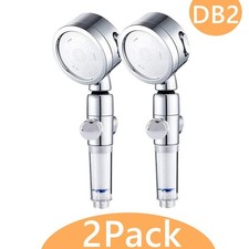 2pack Hand Held High Pressure Shower Head Filter Bathroom Water Saving ON/Off