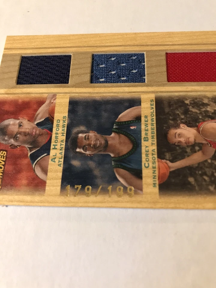 2007-08 Trademark Moves HORFORD/BREWER/NOAH Rookie Triple Relics /199 RC READ!! - Image 2 of 3