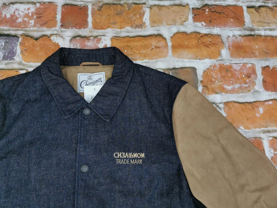 NEU*CHEVIGNON VINTAGE COLLEGEJACKE*RUSSISCH*B DENIM*RETRO*GR: L - XL*NEU - Bild 2 von 4