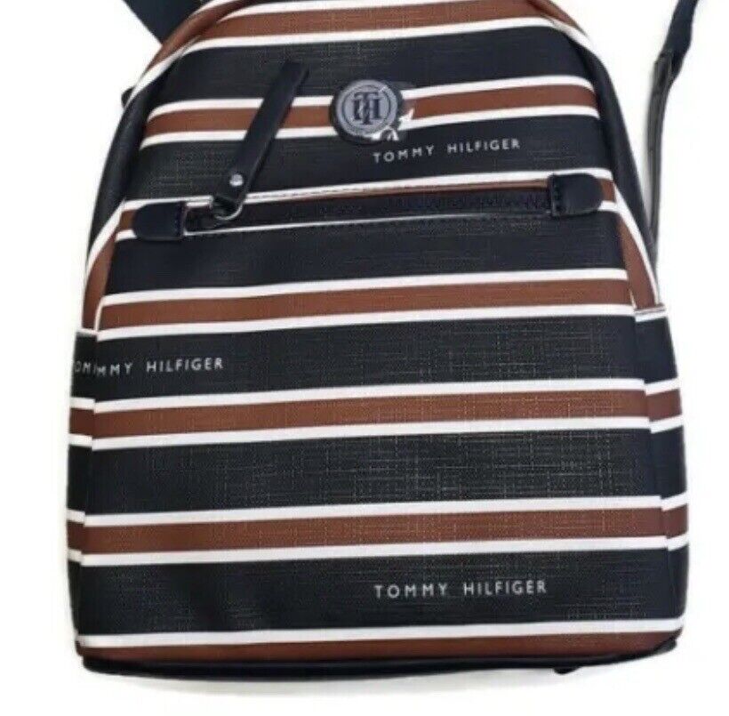 Tommy Hilfiger Striped Backpack Shoulder Bag 69J2054-411 Tommy Hilfiger Striped Backpack Shoulder Bag 69J2054-411