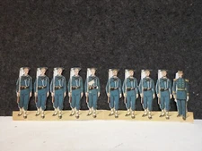 RARE VINTAGE 1880's G.A. SCHWARZ BROTHER OF F.A.O. TOY PAPER SAILORS UNCUT STRIP