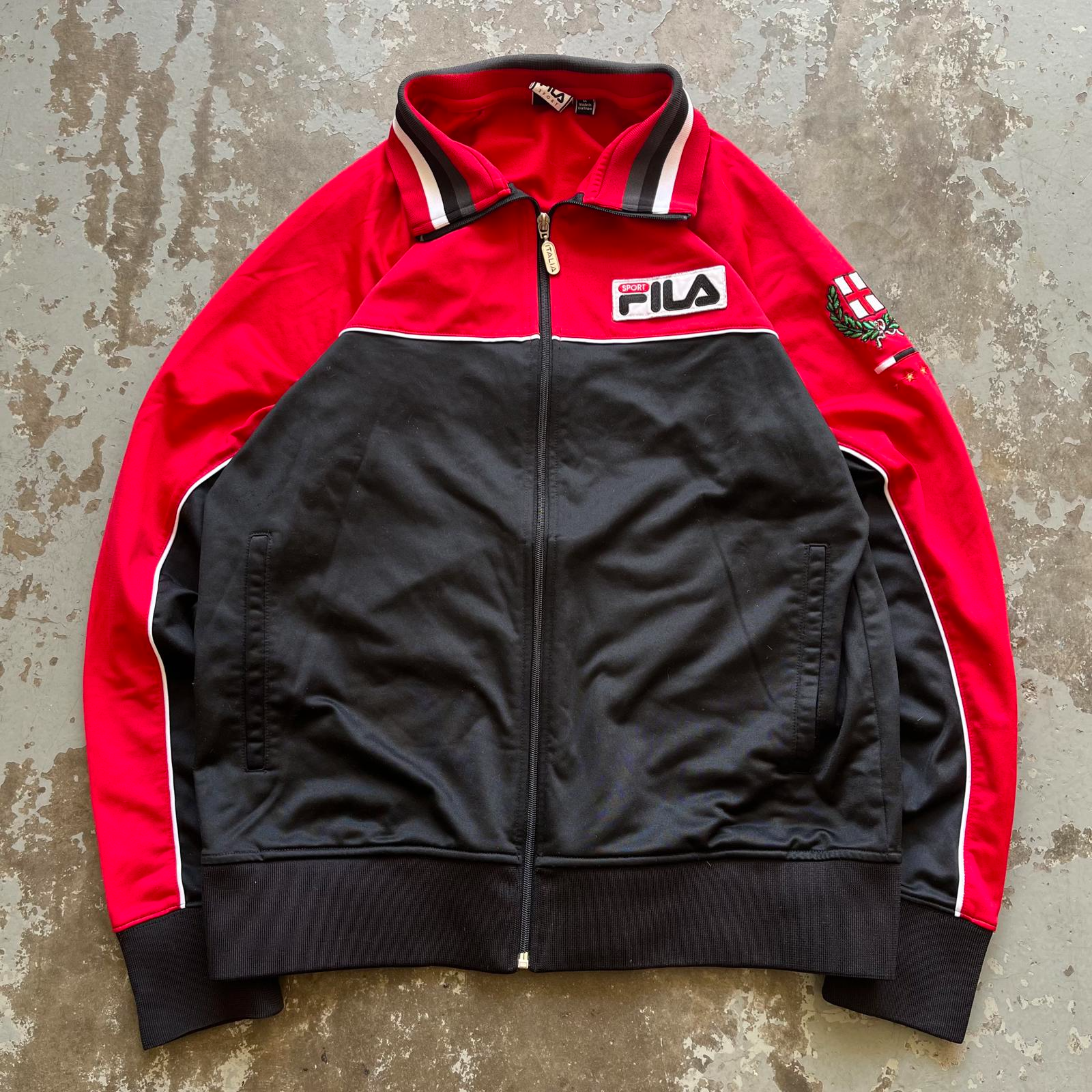 Giacca vintage Y2K Fila Italia calcio sport grunge