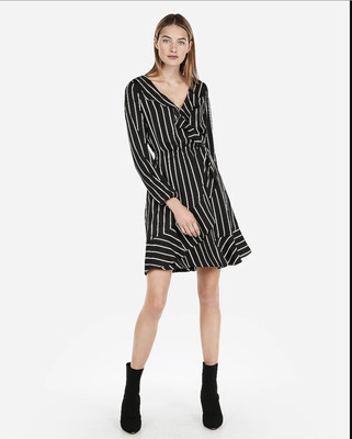 express black wrap dress