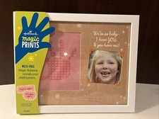 HALLMARK MAGIC PRINTS FRAME New w/tags Stickers Sheets Hand Print  Photo GIRL