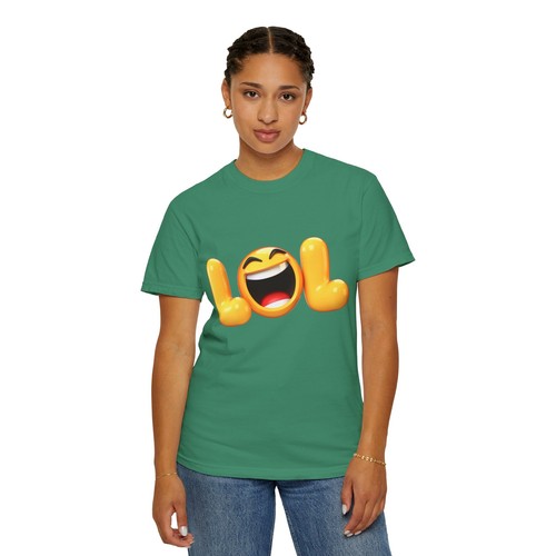 LOL Emoji Unisex T-shirt, Funny Graphic Tee Casual Comfortable Shirt Joke Lovers - Picture 29 of 110
