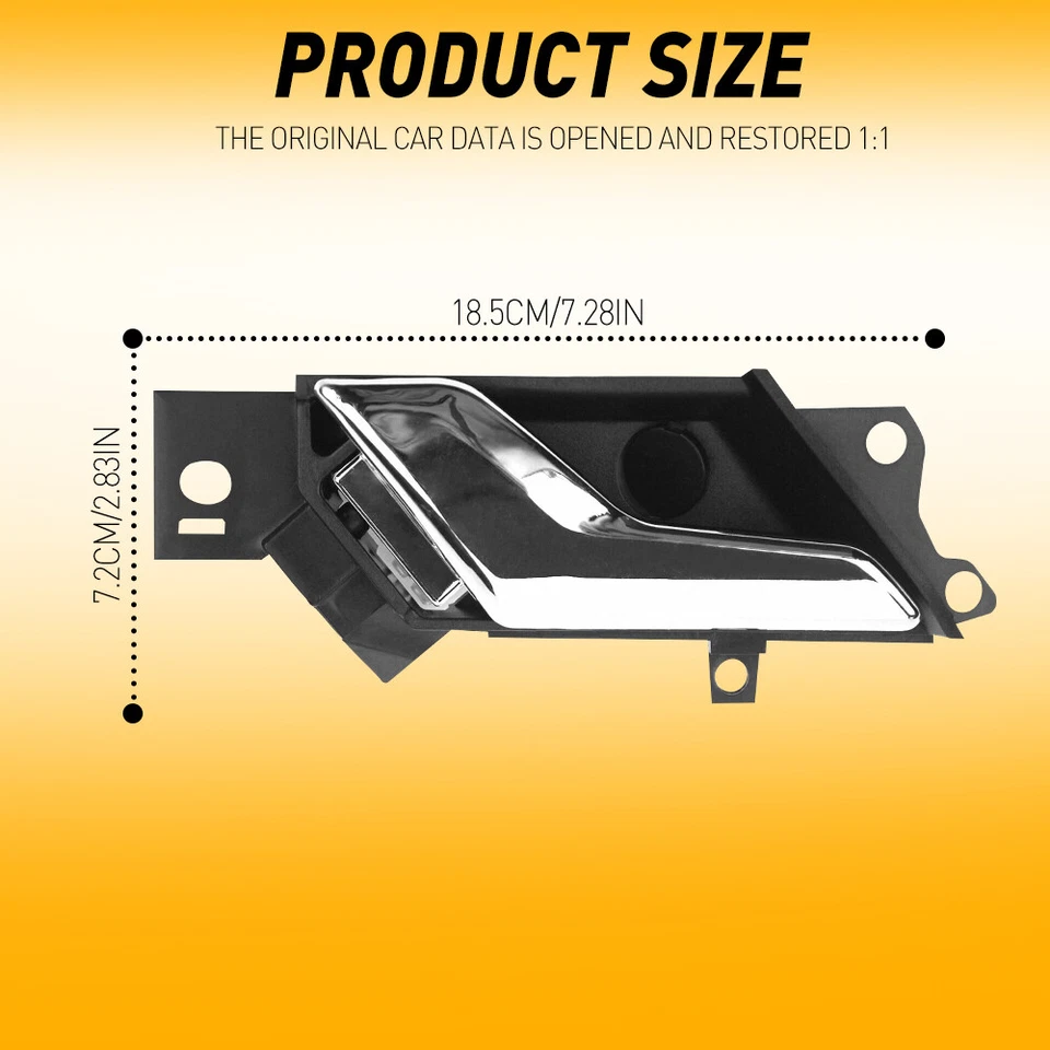 FRONT/REAR LH DRIVER DOOR INTERIOR HANDLE FOR 2012-2015 CHEVROLET CAPTIVA SPORT - Imagem 2 de 4
