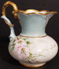 Antique C.T. Carl Tieisch Altwasser Porcelain Creamer  5" Tall x 5 1/2" Wide — photo 4