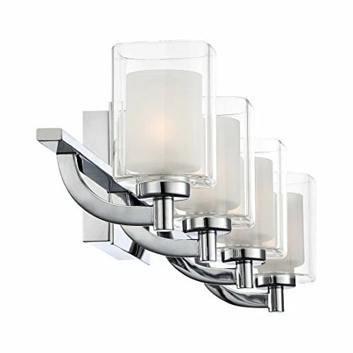 Quoizel KLT8604CLED 4-Light Kolt Bath Light in Polished Chrome - Picture 6 of 9