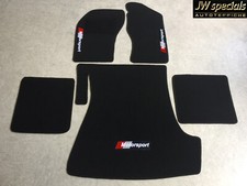 Autoteppich Fußmatten Kofferraum für Audi B3 S2 1990-92 Motorsport 3farb. 5tlg 