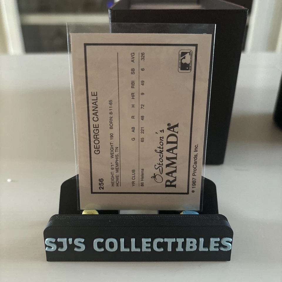 George Canale 1987 ProCards #256  Baseball Card - Auto - Image 3 of 3