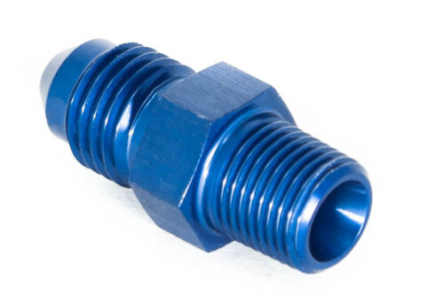 Threaded Adapter 1/8" NPT to Dash 4 /-4 ON / JIC 4 Blue Anodized 7/16 UNF - Picture 3 of 3