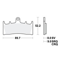 TRW TRQ BremsbeläGe Passend Vorn FüR Suzuki GSX-R 1100 Bj. 1993-1997