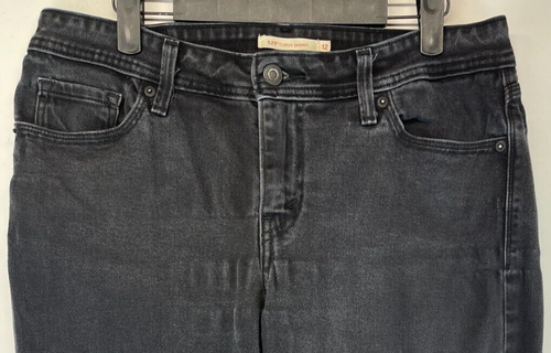 Levi's 529 Jeans - Womens Size 12 - Curvy Skinny - Black Stretch Straight (2546) - Picture 3 of 23
