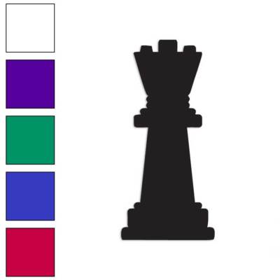 Chess Queen, Vinyl Decal Sticker, Multiple Colors & Sizes #165