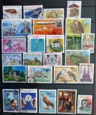 Selection of used/cancelled stamps from Malagasy various issues- No DB-128