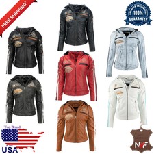 Women Lambskin Soft Real Leather Jacket Motorcycle Black Slim Fit Biker Jacket