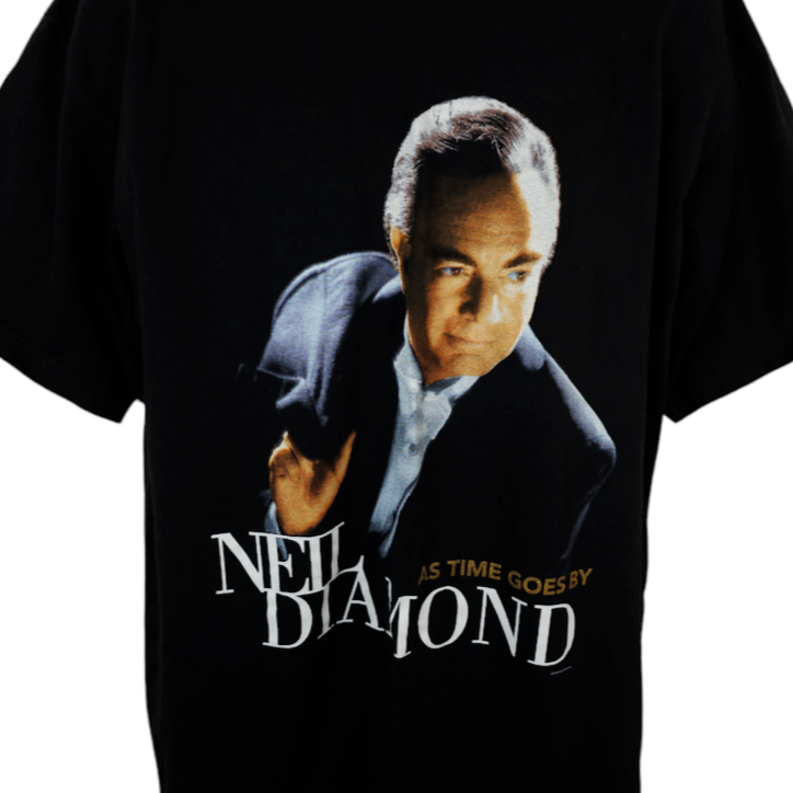 Neil Diamond T Shirt Mens Size XL Vintage 90s As Time Goes By 
