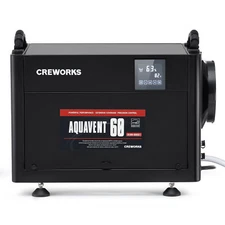 CREWORKS 130 PPD Commercial Crawl Space Dehumidifier w Detachable Display Panel