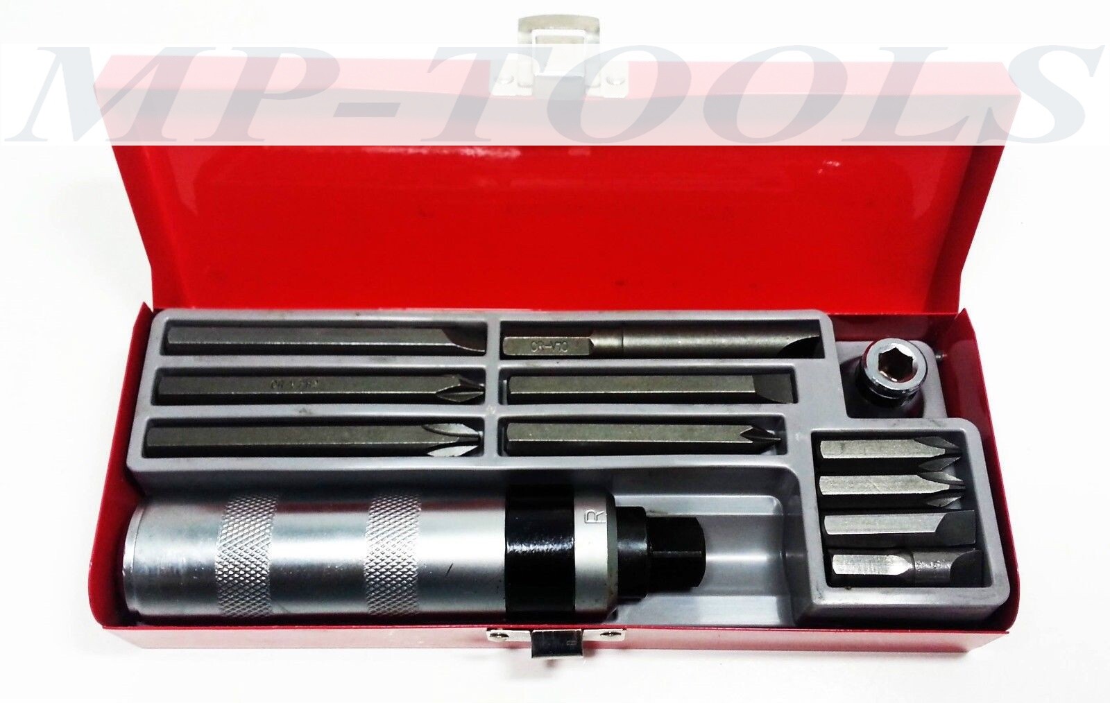 CACCIAVITE GIRAVITE IMPATTO PERCUSSIONE 12PZ REVERSIBILE CHROME VANADIO BATTERE