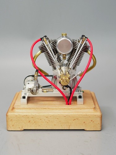 Vintage V2 Mini Engine Model Metal Desktop Toy Collection Gift - Picture 10 of 13