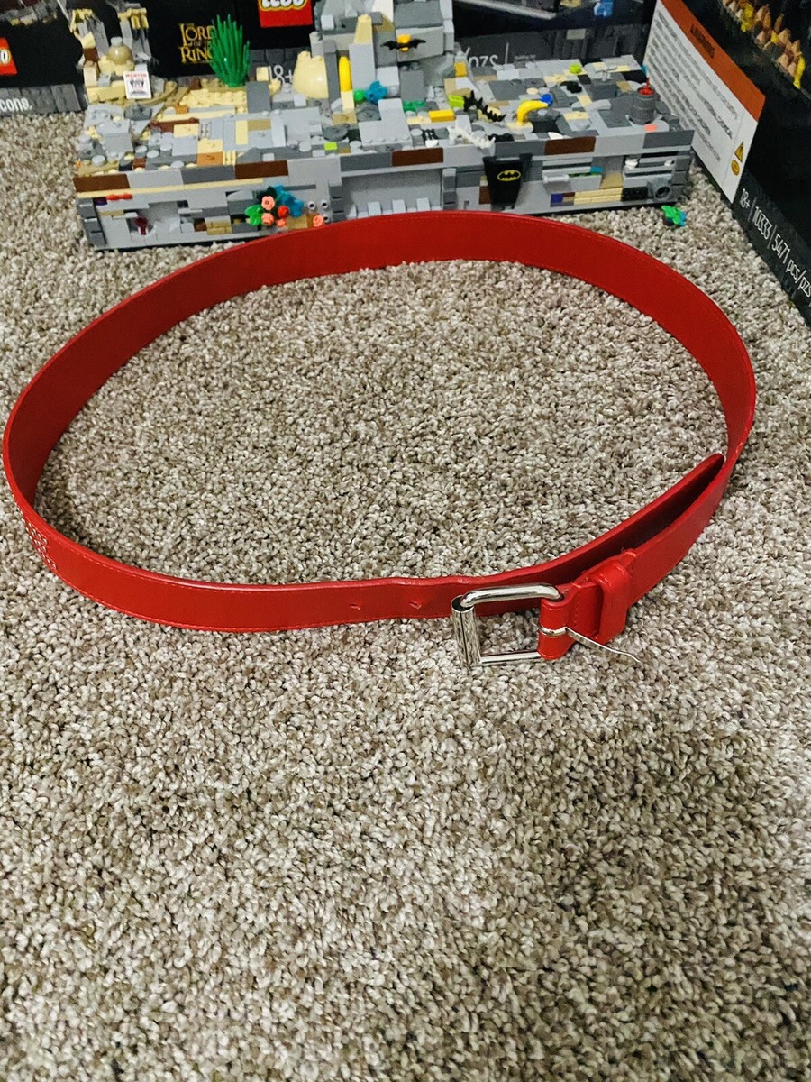 SS18 Supreme studded logo red leather belt size L/XL | eBay
