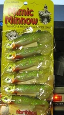 northland mimic minnows, 3/4 oz, 6 ct, free shipping