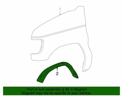 Protector contra salpicaduras guardabarros izquierdo Ford E-350 Super Duty 1997-2021 OEM NUEVO 4C2Z-16103-AA Foto 2 de 2