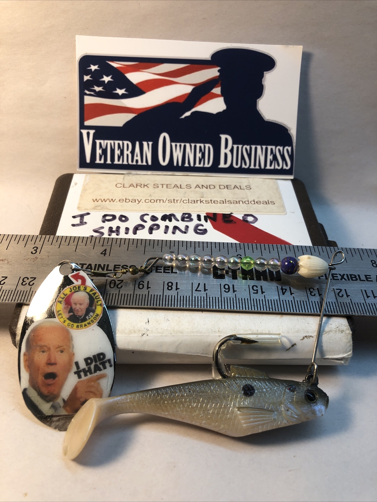 Vintage Joe Biden fishing lure Lot AA14 spinner bait/ President eBay