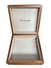 Authentic Montegrappa Watch Walnut Box Presentation BOX ONLY NO WATCH 7.5 SQX3.5