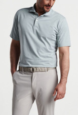 PETER MILLAR Crown Crafted Albatross Cotton-Blend Performance Polo Shirt EUC XL
