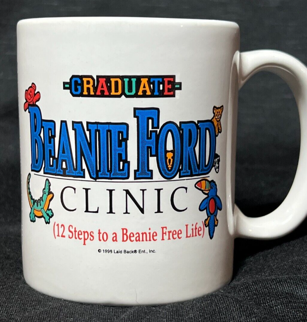 Beanie Ford Clinic 12 oz. Mug- 12 STEPS TO BEANIE BABIES FREE LIFE Coffee  1998 | eBay