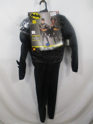 Batman Boys Costume Large Black Knight Trilogy 4 Pc Deluxe Padded Boot Tops New
