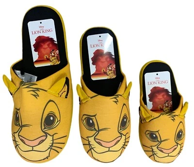 CHARACTER PANTOFOLE DISNEY UOMO DONNA BAMBINI IL RE LEONE MULO PANTOFOLE FAMIGLIA ABBINATE NUOVE CON ETICHETTE