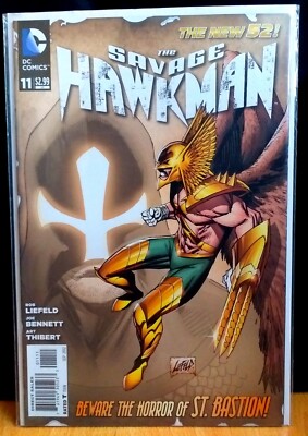 THE SAVAGE HAWKMAN #11 [1ST. ST BASTION APP.] NM 2012 DC COMIC 