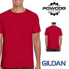 Image of GILDAN Mens T-Shirt Soft Smooth Premium Plain Cotton Tee with Classic Fit G64000