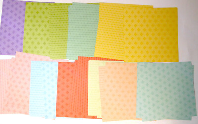 Stampin  Up! Designerpapier zweiseitig ''Pastellfarben'' (15,2 x 15,2cm) 40 Blatt