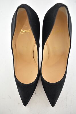 Christian Louboutin So Kate 120 Glitter Tennis Black Pointed Toe